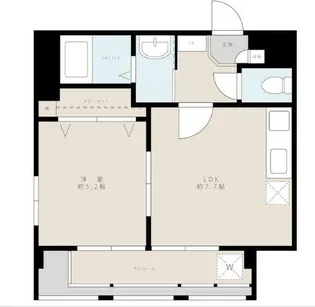 ル・ソレイユ千駄ヶ谷【3階】の間取り
