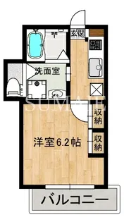 アクシーズ新都心【1階】の間取り