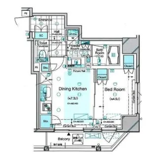 ドゥーエ三田【3階】の間取り