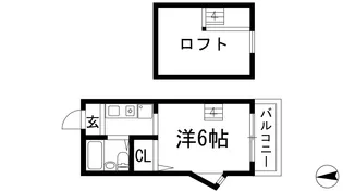 Renatus(レナトゥス)伊丹【5階】の間取り