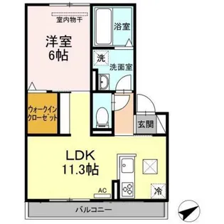 プレメゾン シュクル【2階】の間取り