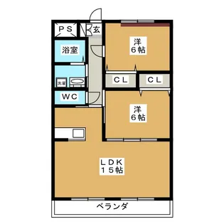 ロイヤル・ふじ【2階】の間取り
