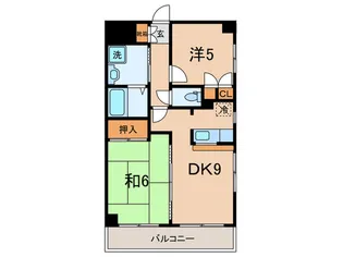 ソレイユ武蔵新城【1階】の間取り