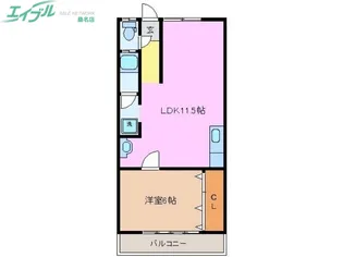 フローラル桑名【2階】の間取り