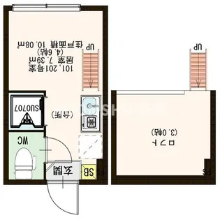 東京都中野区中野5【アパート】の間取り