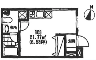 東京都目黒区目黒本町2【マンション】の間取り