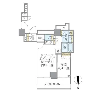 BrilliaTower上野池之端【31階】の間取り