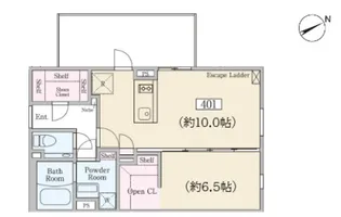 Reve Residence学芸大学【4階】の間取り