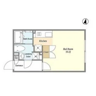 ライトテラス中野坂上【2階】の間取り