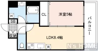 フォレスト蒲生【1階】の間取り