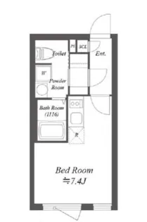 LEGALAND四谷ANNEX【2階】の間取り