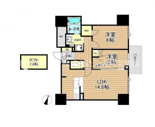 埼玉県さいたま市大宮区仲町3【マンション】の間取り