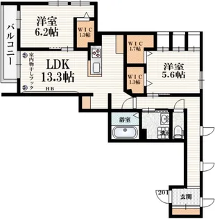 けやきヒルズWEST【2階】の間取り