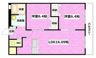 オリーブヴィラ【1階】の間取り