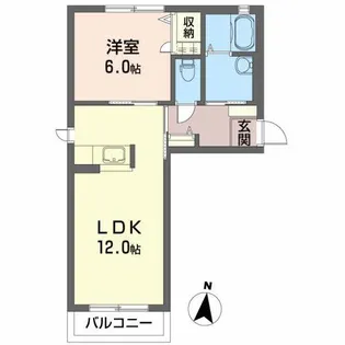 マノワール・デ・テクラB【2階】の間取り