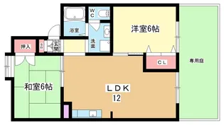 大阪府豊中市熊野町2【アパート】の間取り