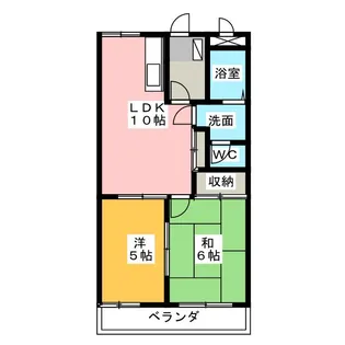 サンローズ東浦【2階】の間取り