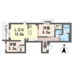 フルリアージュ【2階】の間取り
