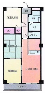 ウイングマンションファルコン【2階】の間取り
