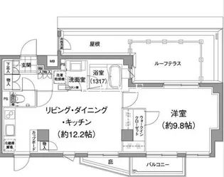 パークハビオ元麻布【3階】の間取り