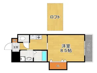 プレッソ津田駅前【6階】の間取り