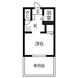 シテール西今川【1階】の間取り