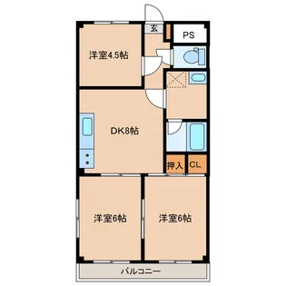 マンション松【3階】の間取り