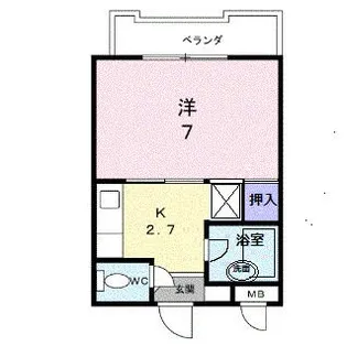 八坂マンション【2階】の間取り