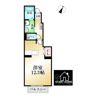 メイプレーヌA【1階】の間取り