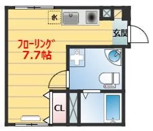 グリーンスタイリオ西尾久【2階】の間取り