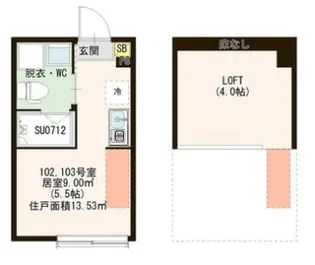 Dios cola【1階】の間取り