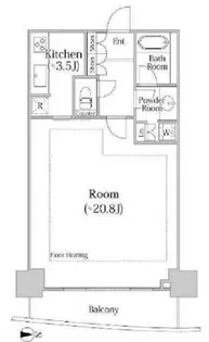 河田町ガーデン クラブフロア【34階】の間取り