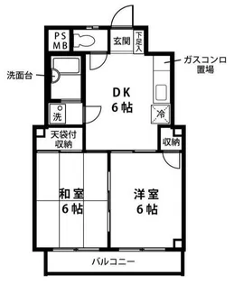 関澤ハイツ【3階】の間取り
