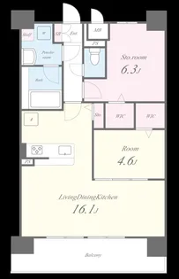 アウトフィールド海老江【2階】の間取り