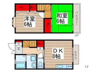 パ-クハイムIIの間取り