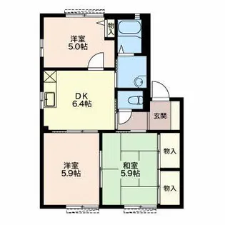 タウニィ B【1階】の間取り