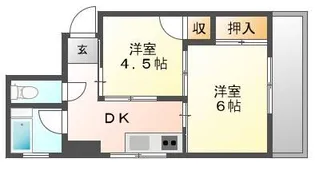 古葉ビル【3階】の間取り