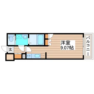 アウローラ日泉【6階】の間取り