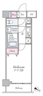 ディアレイシャス東京ノースパレス【3階】の間取り
