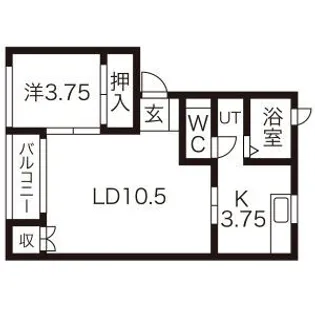 スカイタウンヨシダG3棟【1階】の間取り