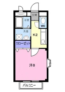 ディメイン小池【1階】の間取り