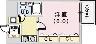 レディース10miko【2階】の間取り