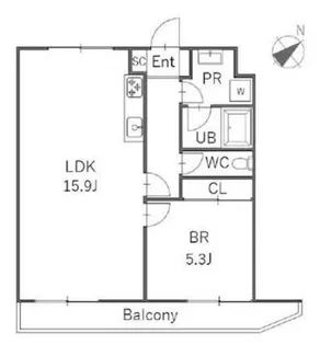 日本橋箱崎ハイツ【2階】の間取り