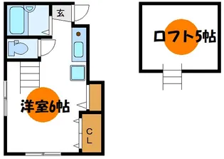 ソレイユワシオ六番館 II【2階】の間取り