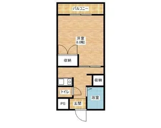 ソレアード幸【3階】の間取り