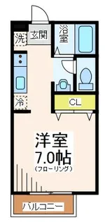 ヴァンベールタナカ2【2階】の間取り