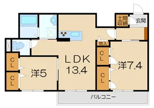 シャーメゾンアルジネ【3階】の間取り