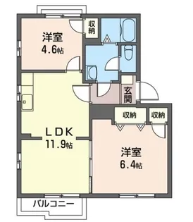 グリーンハイツ蔵波A【1階】の間取り