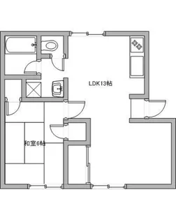 レインボーハイツ今B【1階】の間取り