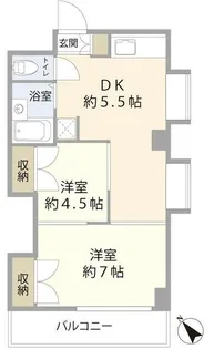コスモビル【6階】の間取り